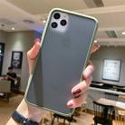 For iPhone 11 Pro Shockproof Solid Color Border Protective Case(Green) - 1