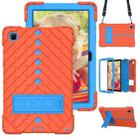 Shockproof Rhombus Robot PC + Silicone Protective Case with Holder & Shoulder Strap For Samsung Galaxy Tab A7 10.4 (2020)(Orange+Blue) - 1