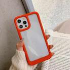 For iPhone 12 / 12 Pro Acrylic + TPU Shockproof Protective Case(Red) - 1