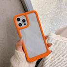 For iPhone 12 mini Acrylic + TPU Shockproof Protective Case (Orange) - 1