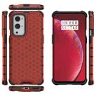 For  OnePlus 9 Pro Shockproof Honeycomb PC + TPU Case(Red) - 1