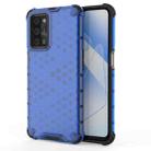 For  OPPO A55 5G Shockproof Honeycomb PC + TPU Case(Blue) - 1