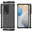 For  vivo X60 Pro+ 5G Shockproof Honeycomb PC + TPU Case(Black) - 1