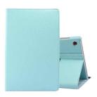 For Lenovo Tab M10 Plus 10.3 360 Degree Rotation Litchi Texture Flip Leather Case with Holder(Sky Blue) - 1