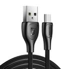 Remax RC-160M 2.1A Micro USB Lesu Pro Series Charging Data Cable, Length: 1m(Black) - 1