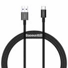 Baseus Superior Series CATYS-A01 66W USB to USB-C / Type-C Interface Fast Charging Data Cable, Cable Length:2m(Black) - 1