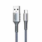 Remax RC-003a 2.4A Type-C / USB-C Barrett Series Charging Data Cable, Length: 1m(Silver) - 1