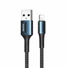 Remax RC-003i 2.4A 8 Pin Barrett Series Charging Data Cable, Length: 1m (Black) - 1