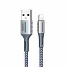 Remax RC-003i 2.4A 8 Pin Barrett Series Charging Data Cable, Length: 1m(Silver) - 1