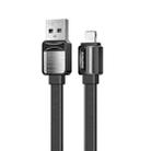 Remax RC-154i 2.4A 8 Pin Platinum Pro Charging Data Cable, Length: 1m (Black) - 1