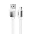 Remax RC-154i 2.4A 8 Pin Platinum Pro Charging Data Cable, Length: 1m (White) - 1