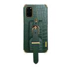 Electroplated TPU Crocodile Pattern Leather Case with Wrist Strap For Samsung Galaxy S20+(Green) - 2