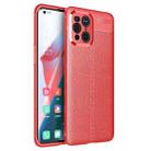 For OPPO Find X3 Litchi Texture TPU Shockproof Case(Red) - 1