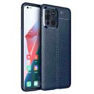 For OPPO Find X3 Litchi Texture TPU Shockproof Case(Blue) - 1