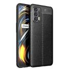 For OPPO Realme GT 5G Litchi Texture TPU Shockproof Case(Black) - 1