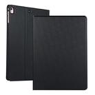 For iPad 10.2 2021 / 2020 / 2019 Voltage Elastic Leather TPU Protective Case with Holder(Black) - 1