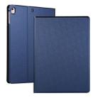 For iPad 10.2 2021 / 2020 / 2019 Voltage Elastic Leather TPU Protective Case with Holder(Dark Blue) - 1