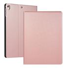 For iPad 10.2 2021 / 2020 / 2019  Voltage Elastic Leather TPU Protective Case with Holder(Rose Gold) - 1