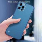 For iPhone 12 mini Frosted Soft Four-corner Shockproof Case with Finger Ring Strap & Metal Lens Cover(Blue) - 6