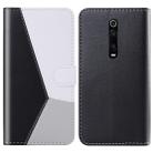 For Xiaomi Redmi K20 Pro / K20 Tricolor Stitching Horizontal Flip TPU + PU Leather Case with Holder & Card Slots & Wallet(Black) - 1