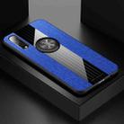 For Vivo IQOO Neo XINLI Stitching Cloth Texture Shockproof TPU Protective Case with Ring Holder(Blue) - 1