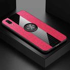 For Vivo X21 XINLI Stitching Cloth Texture Shockproof TPU Protective Case with Ring Holder(Red) - 1