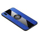 For Vivo X21UD XINLI Stitching Cloth Texture Shockproof TPU Protective Case with Ring Holder(Blue) - 1