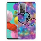 For Samsung Galaxy A32 4G Shockproof Painted Transparent TPU Protective Case(Starry Love) - 1