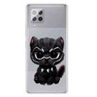 For Samsung Galaxy A32 4G Shockproof Painted Transparent TPU Protective Case(Panther) - 1