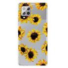 For Samsung Galaxy F62 / M62 Shockproof Painted Transparent TPU Protective Case(Yellow Chrysanthemum) - 1