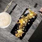 For Xiaomi Redmi K40 Pro Max Shockproof Painted Transparent TPU Protective Case(Gold Star) - 2