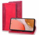 For Samsung Galaxy A72 5G / 4G Business Stitching Horizontal Flip Leather Case with Double Folding & Bracket & Card Slots & Photo Frame & Wallet(Red) - 1