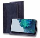 For Samsung Galaxy S21 5G Business Stitching Horizontal Flip Leather Case with Double Folding & Bracket & Card Slots & Photo Frame & Wallet(Black) - 1