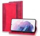 For Samsung Galaxy S21+ 5G Business Stitching Horizontal Flip Leather Case with Double Folding & Bracket & Card Slots & Photo Frame & Wallet(Red) - 1