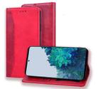 For Samsung Galaxy S21 Ultra 5G Business Stitching Horizontal Flip Leather Case with Double Folding & Bracket & Card Slots & Photo Frame & Wallet(Red) - 1