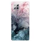 For Samsung Galaxy F62 / M62 Frosted Fashion Marble Shockproof  TPU Protective Case(Abstract Light Pink) - 1