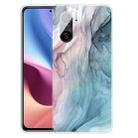 For Xiaomi Redmi K40 / K40 Pro Frosted Fashion Marble Shockproof  TPU Protective Case(Abstract Gray) - 1