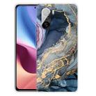 For Xiaomi Redmi K40 / K40 Pro Frosted Fashion Marble Shockproof  TPU Protective Case(Abstract Gold) - 1