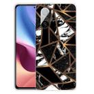 For Xiaomi Redmi K40 / K40 Pro Frosted Fashion Marble Shockproof  TPU Protective Case(Rhombus Black) - 1