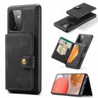For Samsung Galaxy A72 5G / 4G JEEHOOD Retro Magnetic Detachable Protective Case with Wallet & Card Slot & Holder(Black) - 1