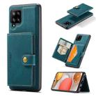 For Samsung Galaxy A42 5G JEEHOOD Retro Magnetic Detachable Protective Case with Wallet & Card Slot & Holder(Blue) - 1