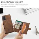 For Samsung Galaxy A51 5G JEEHOOD Retro Magnetic Detachable Protective Case with Wallet & Card Slot & Holder(Brown) - 7