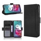 For Motorola Moto G30 Skin Feel Calf Pattern Horizontal Flip Leather Case with Holder & Card Slots & Photo Frame(Black) - 1