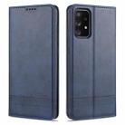 For Samsung Galaxy A52 5G / 4G AZNS Magnetic Calf Texture Horizontal Flip Leather Case with Card Slots & Holder & Wallet(Dark Blue) - 1