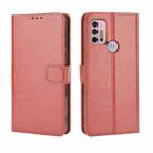 For Motorola Moto G10 Retro Crazy Horse Texture Horizontal Flip Leather Case with Holder & Card Slots & Lanyard(Brown) - 1