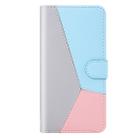 For Galaxy S10+ Tricolor Stitching Horizontal Flip TPU + PU Leather Case with Holder & Card Slots & Wallet(Grey) - 2