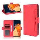 For OnePlus 9 Pro Skin Feel Calf Pattern Horizontal Flip Leather Case with Holder & Card Slots & Photo Frame(Red) - 1