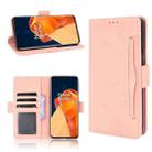 For OnePlus 9 Pro Skin Feel Calf Pattern Horizontal Flip Leather Case with Holder & Card Slots & Photo Frame(Pink) - 1