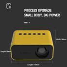 T500 1920x1080P 80 Lumens Portable Mini Home Theater LED HD Digital Projector With Remote Control & Adaptor(Black) - 5