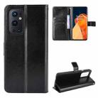 For OnePlus 9 Pro Retro Crazy Horse Texture Horizontal Flip Leather Case with Holder & Card Slots & Lanyard(Black) - 1